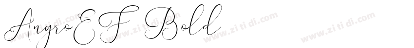 AngroEF Bold字体转换